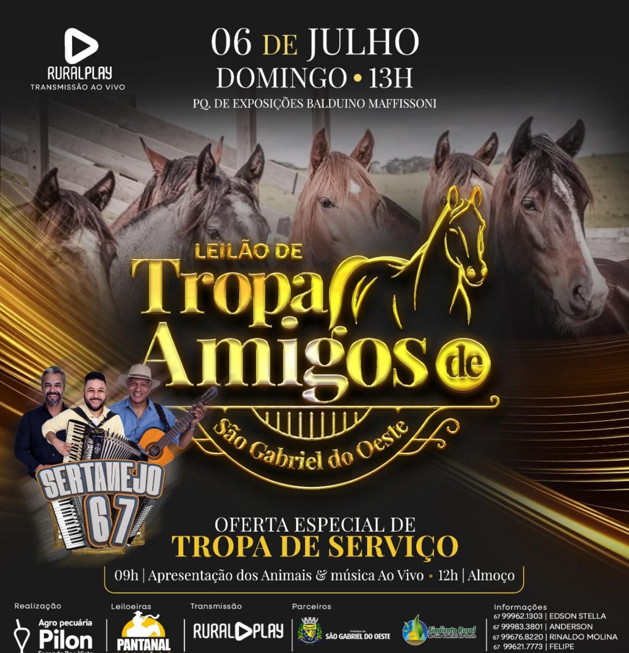 LEILÃO DE TROPA AMIGOS DE SÃO GABRIEL DO OESTE