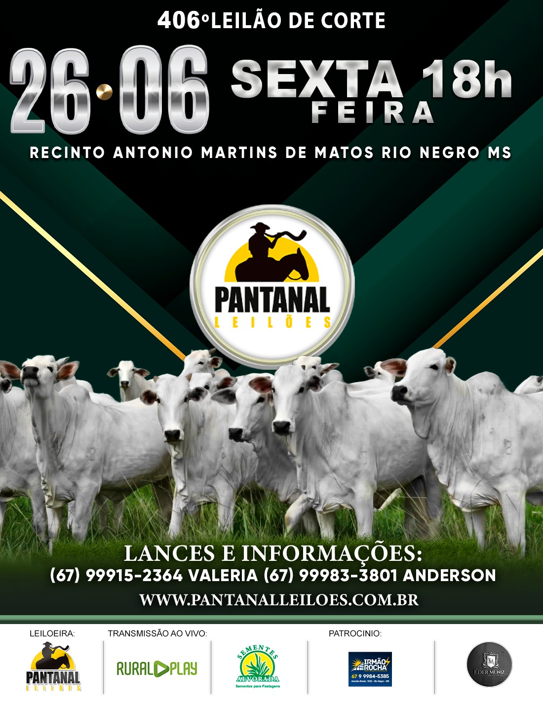 406º Leilão de Corte - Pantanal Leilões