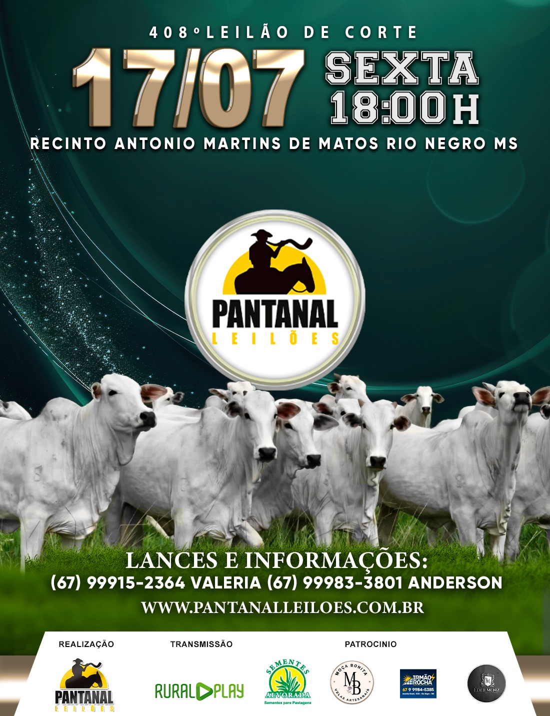 408º Leilão de Corte - Pantanal Leilões
