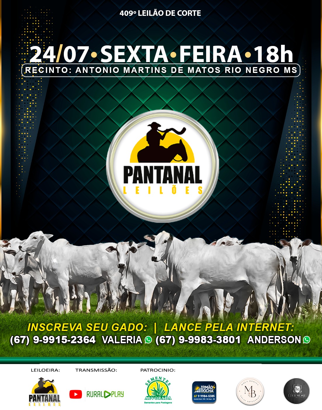 409° LEILÃO DE CORTE - PANTANAL LEILÕES