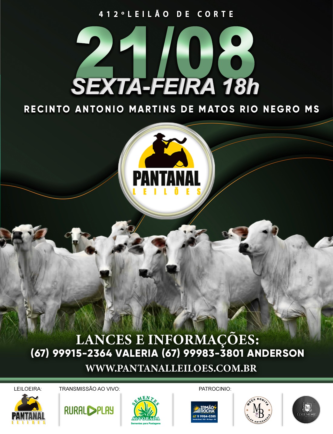 412º Leilão de Corte - Pantanal Leilões