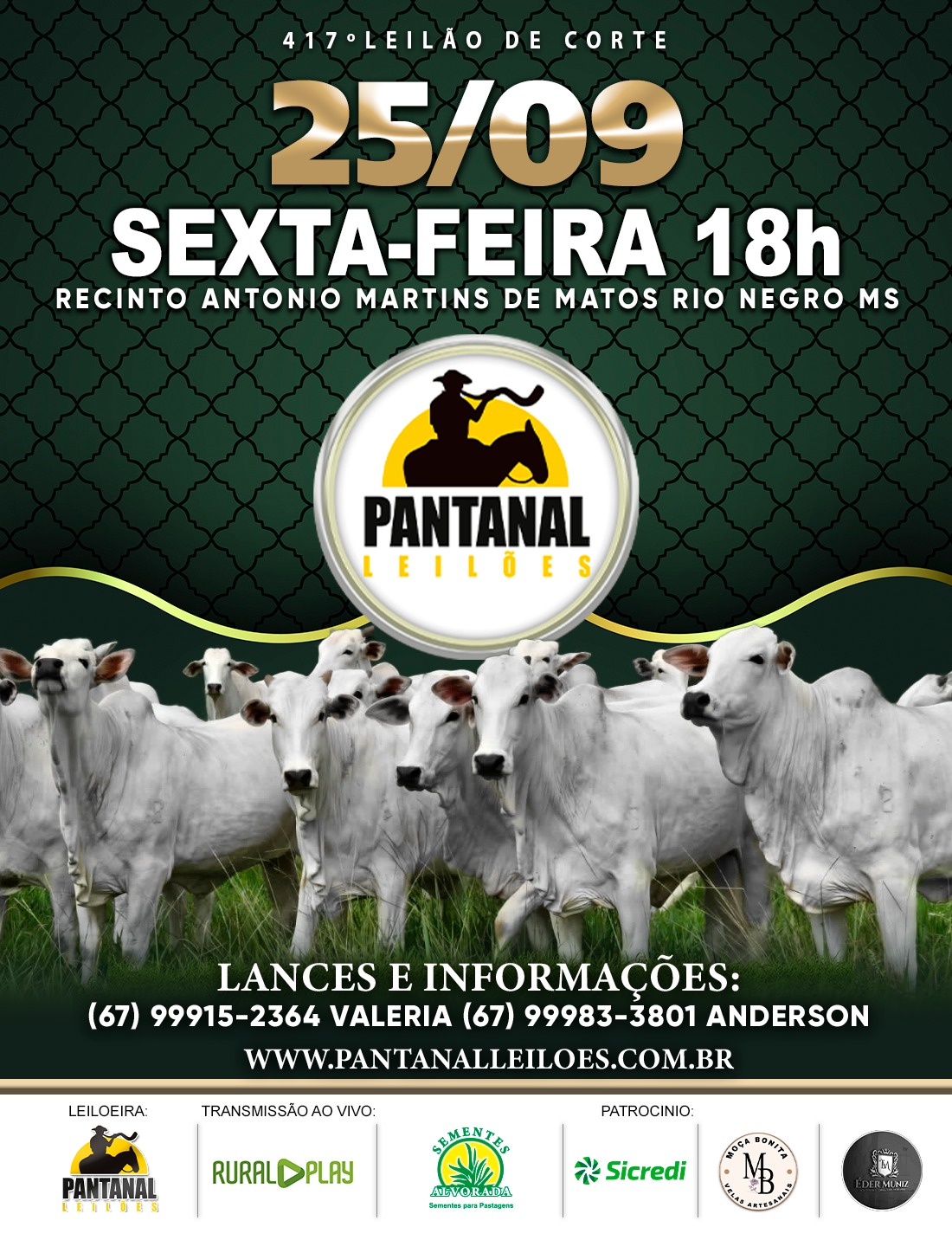 417º Leilão de Corte - Pantanal Leilões