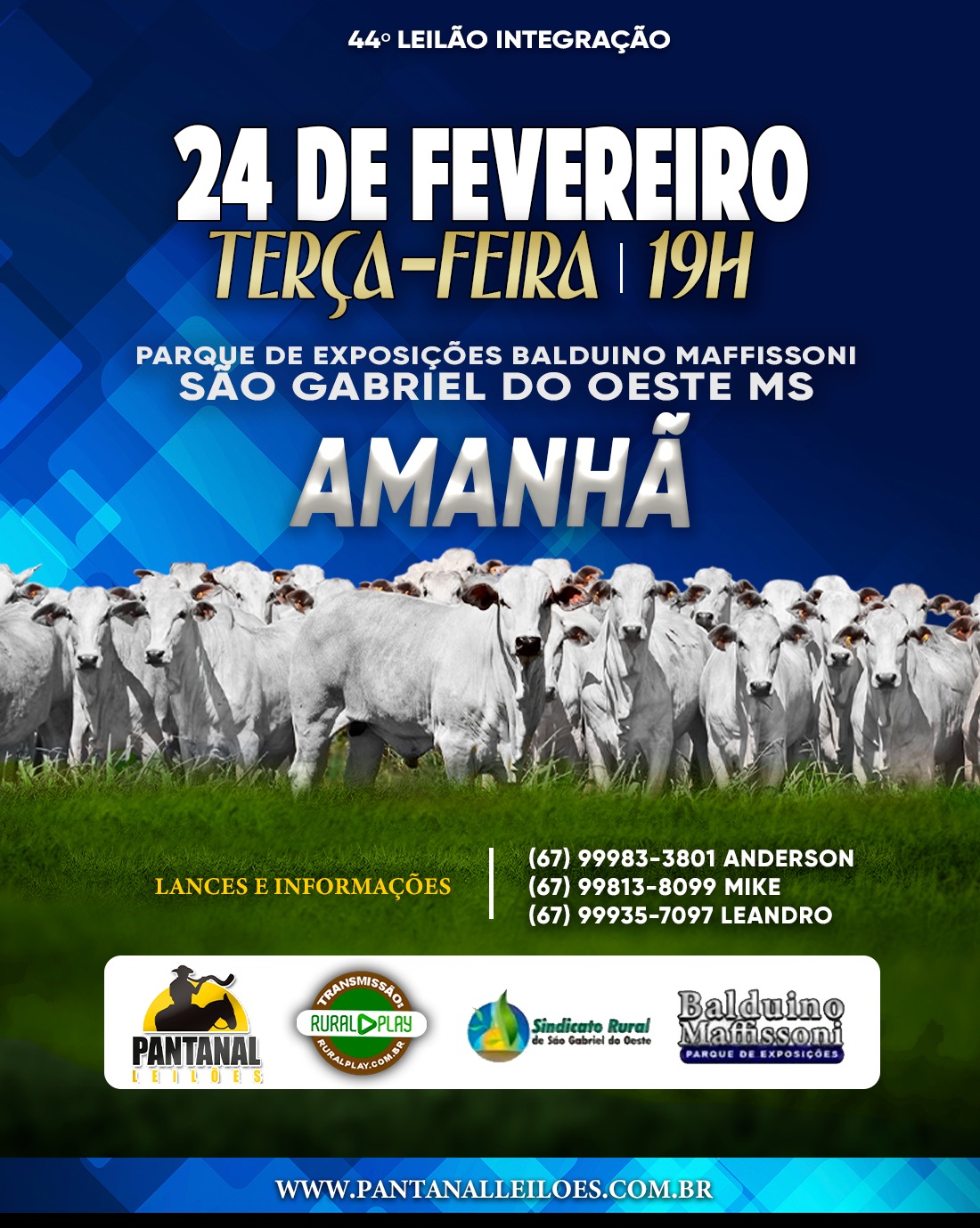 44º LEILÃO DE CORTE INTEGRAÇÃO E PECUÁRIA